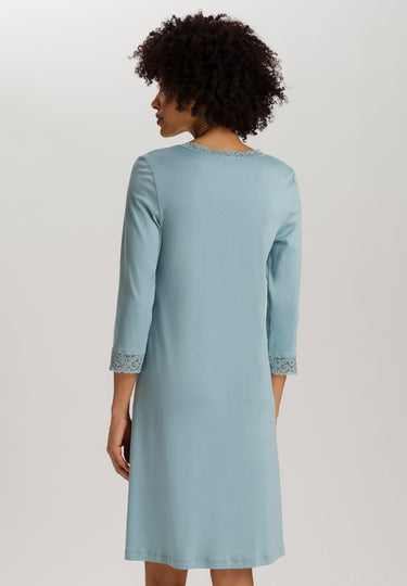 Moments 3/4 Sleeve Gown Nightdress 100cm | Tourmaline Blue 77162-2712